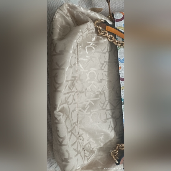 Authentic Calvin Klein coated PVC rainbow signature tote bag - Picture 7 of 14